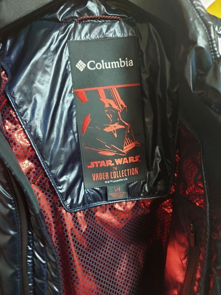 Columbia Star Wars: Darth Vader Collection Down Jacket Size L Men Used Japan