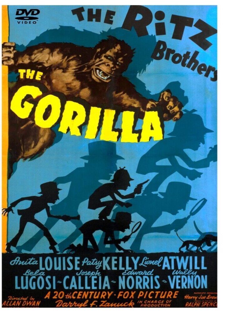 The Gorilla 1939 DVD Movie Thriller Film classic Bela Lugosi The Ritz Brothers