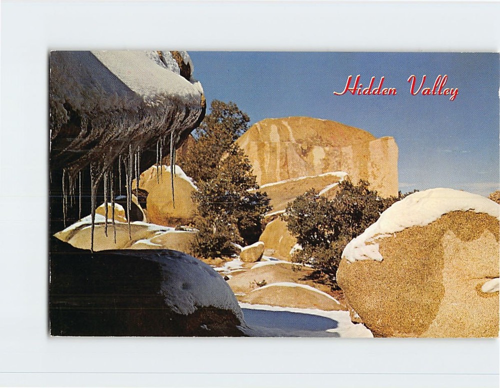 Postcard Hidden Valley Joshua Tree National Monument California USA