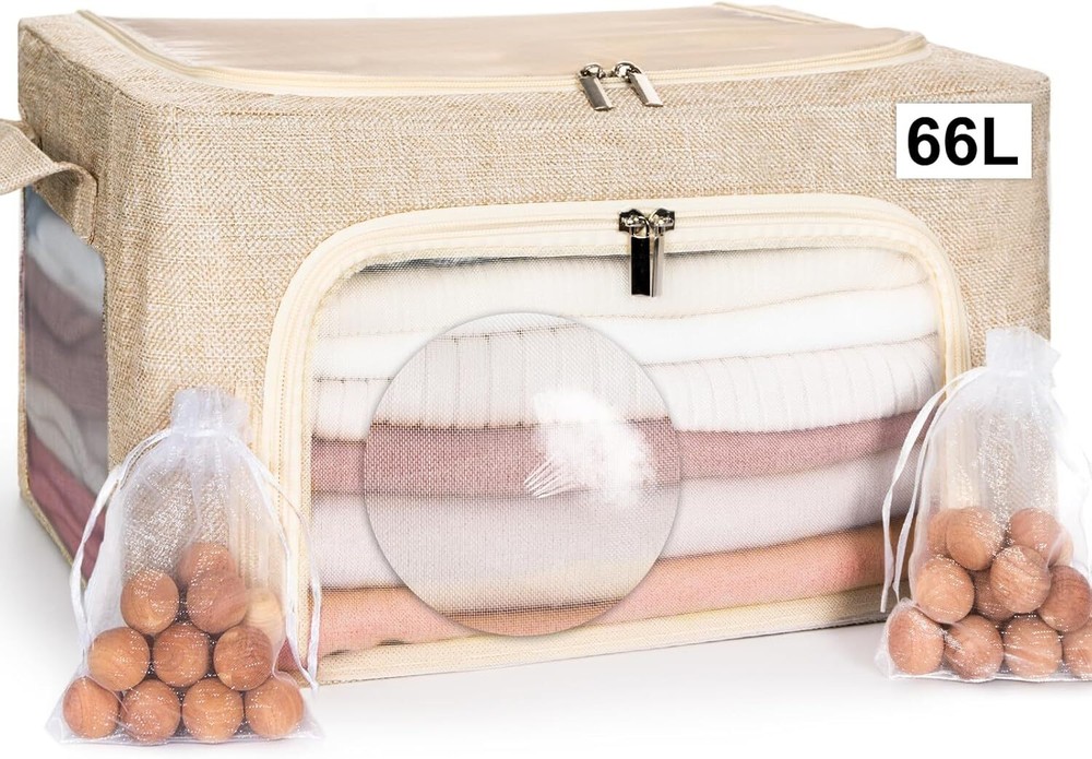 Breathable Stackable Cashmere Sweater Bags with Cedar Balls
