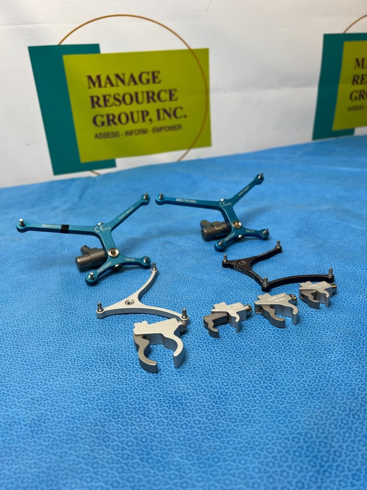 Medtronic REF 9732353 Percutaneous Pin Frame Bucholz Freehand with accessories