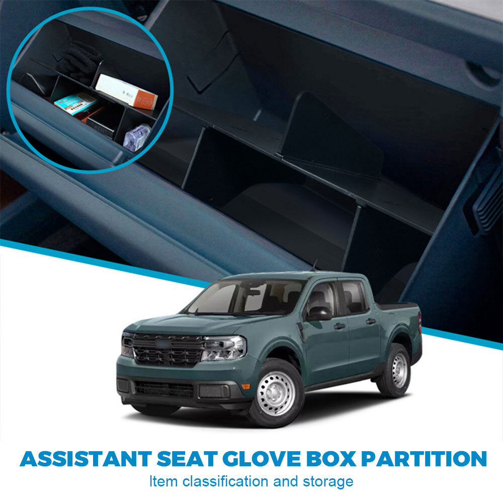 Glove Box Organizer Insert Tray For Ford Maverick 2022 2023 Car Storage Box