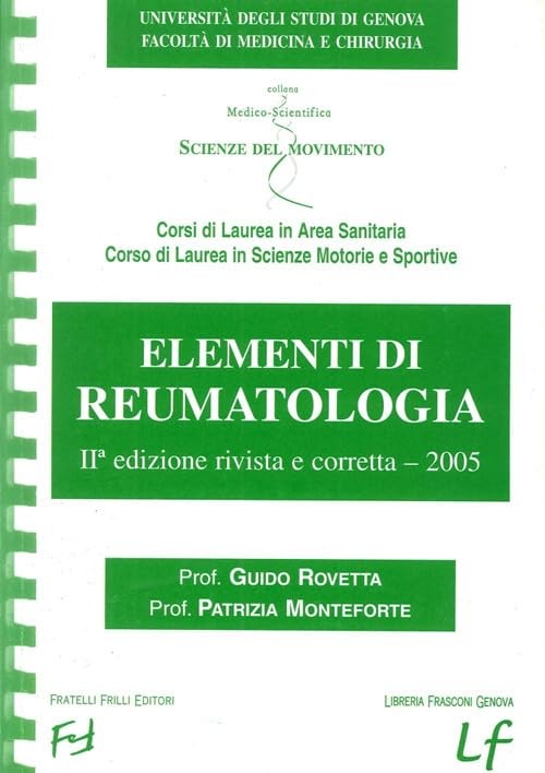 Patrizia Monteforte Guido Rovetta Elementi di reumatologia (Paperback)Another great item from Rarewaves USA | Free delivery!