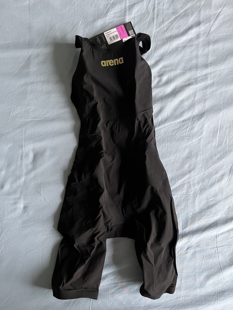 Arena Women's Powerskin Carbon Glide Open Back Tech Suit Size 22 Black