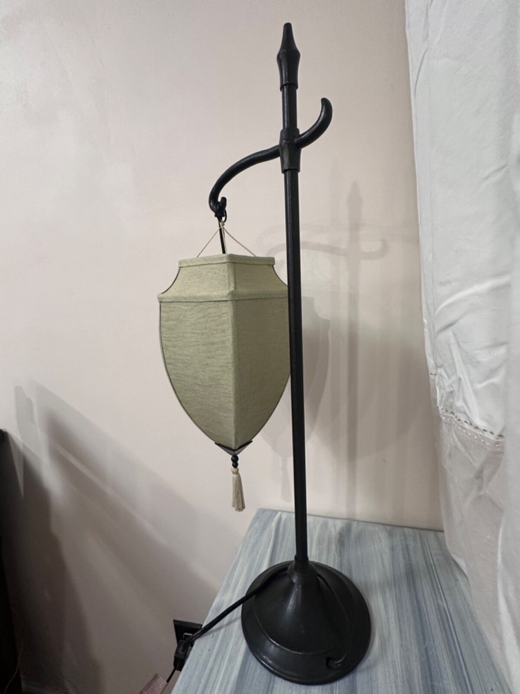 Pottery Barn ~ Medina ~ Table Lamp ~ Tan Shade with Tassels