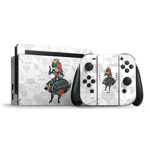 Alice in Wonderland Nintendo Switch Bundle Skin - Alice Curiouser and Curiouser