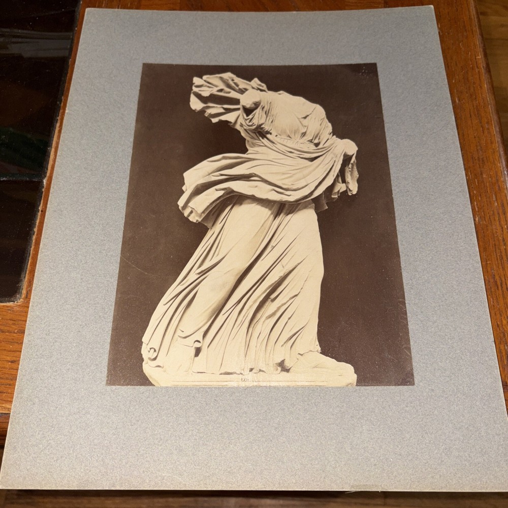 Vintage Greek Sculpture Niobid Chiarmonte Mounted Hellenistic Photo Vatican