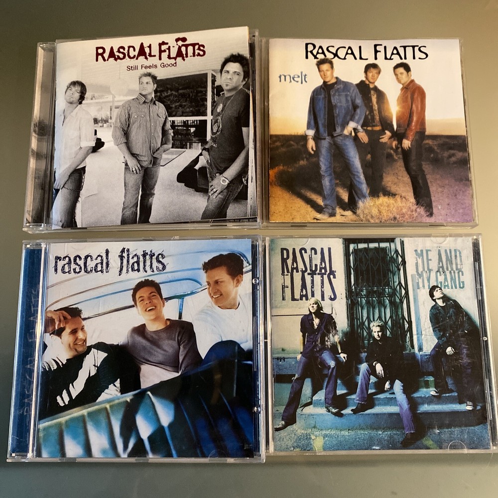 Rascal Flatts 4 LOT: Me And My Gang, Still Feels Good, Melt, Self Titled VG