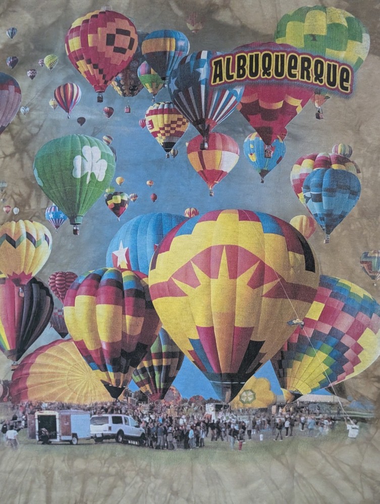 The Mountain Mens T-shirt Brown Albuquerque International Balloon Fiesta XL 6453