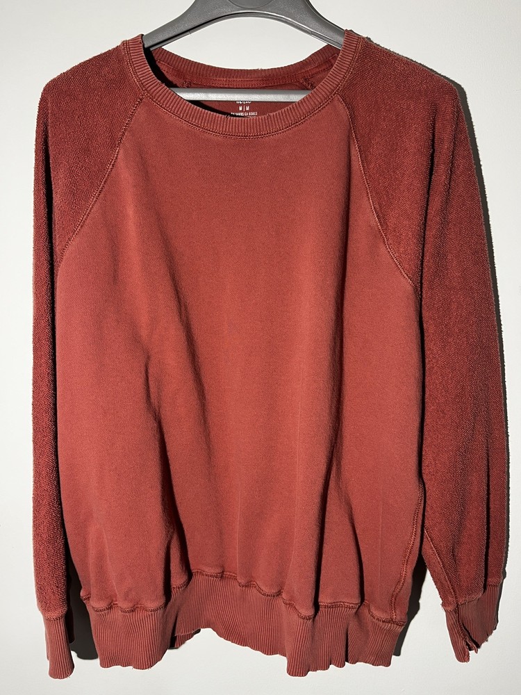 Aerie Womens Sz M Oversized Crew Neck Sweatshirt Clay color