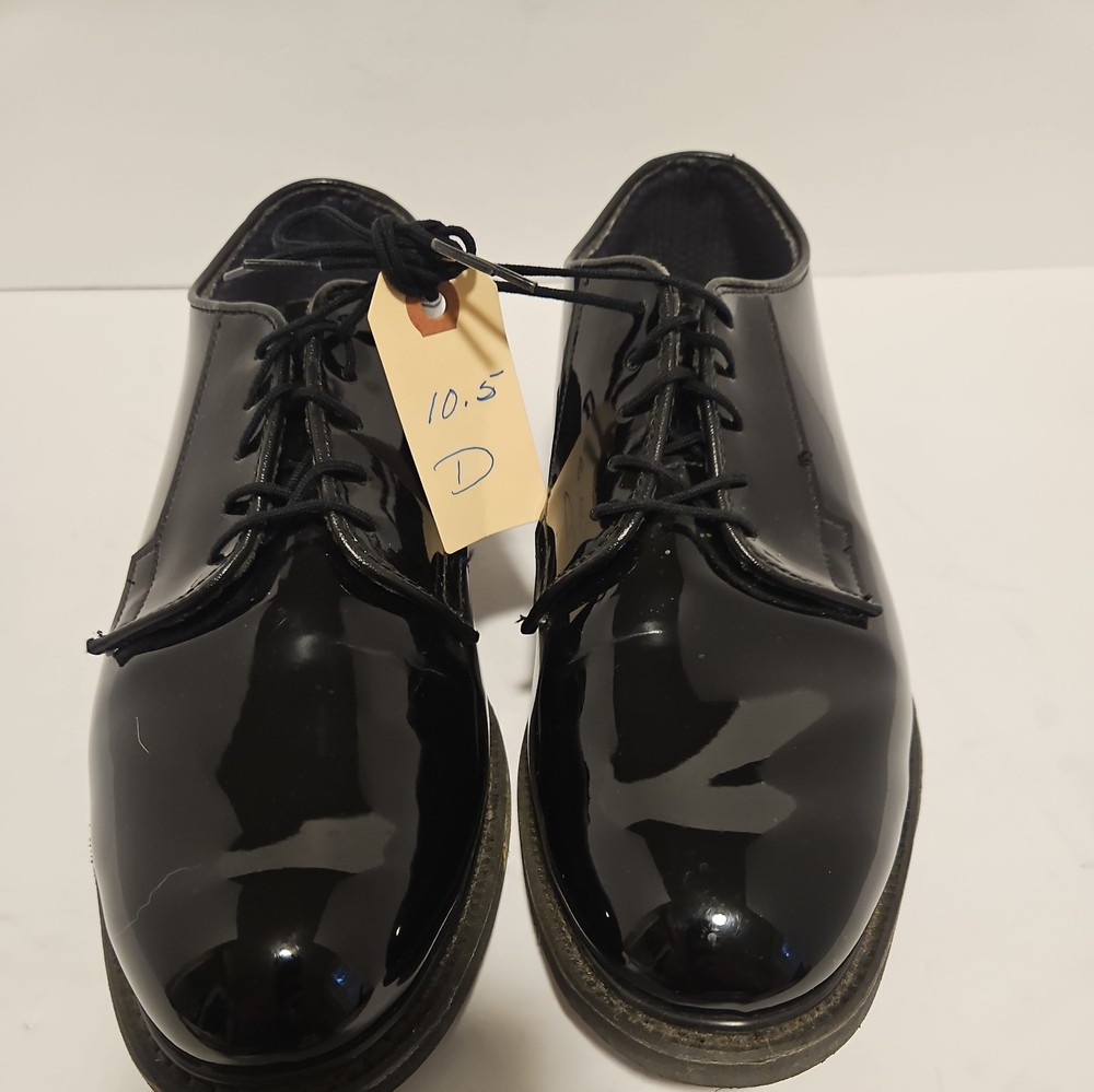 Bates Shoes Mens Size 10.5 D Oxford Dress Uniform Vibram Sole
