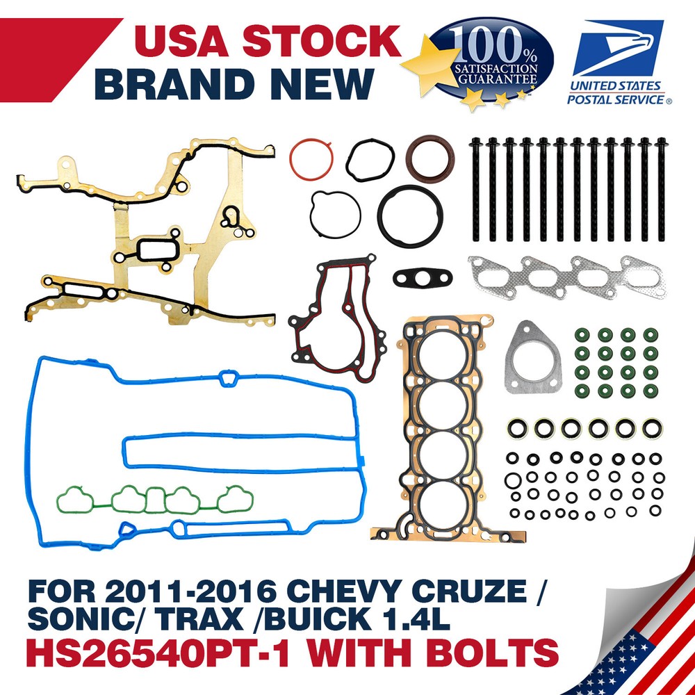 High Quality HS26540PT-1 Head Gasket Bolts Set for Buick Chevrolet GMC 1.4L Engine