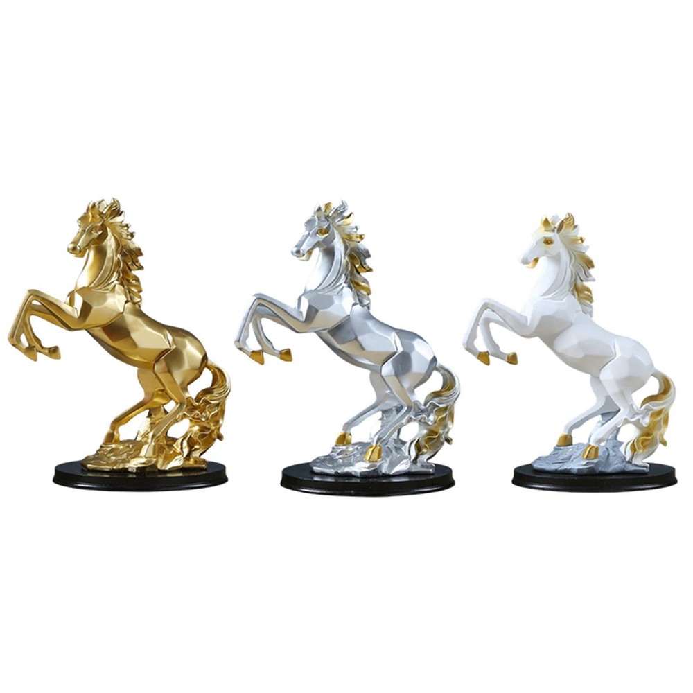 Creative Horse Statue Sculpture Fengshui for Shelf Living Room Decoration