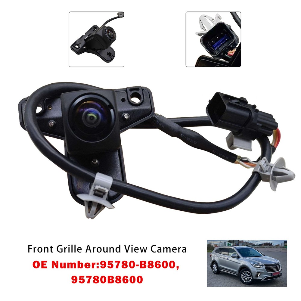Front Grille Around View Camera 95780B8600 For 17-19 Hyundai Santa Fe