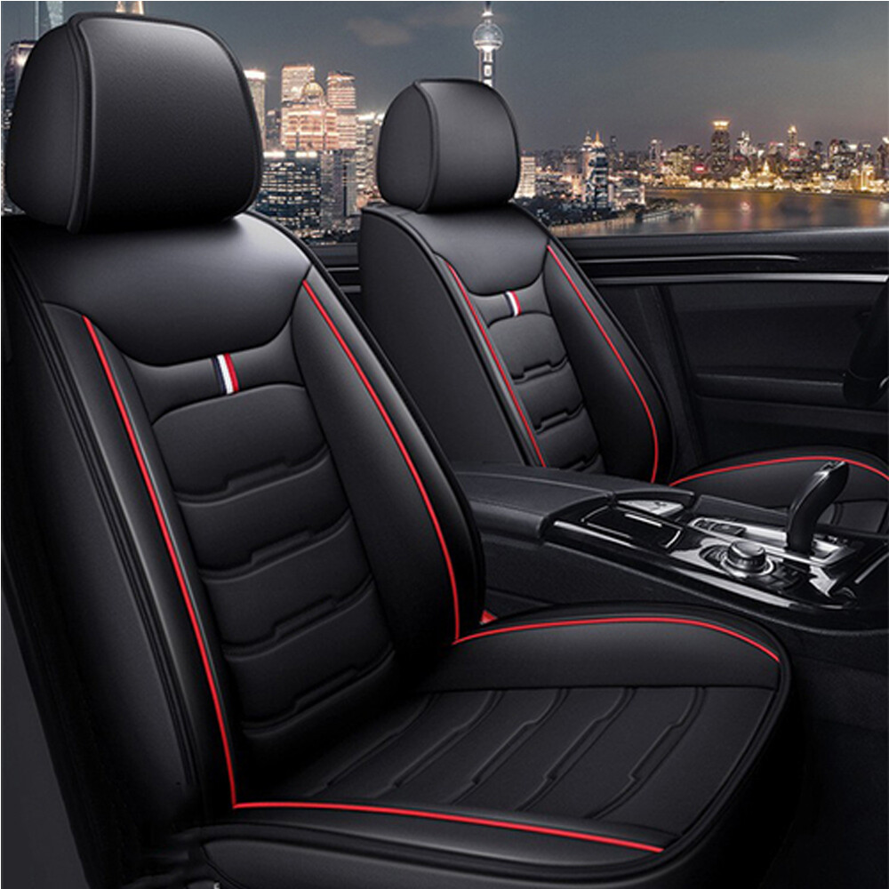 For Mitsubishi Mirage 2PCS Set Leather Car Seat Covers 2-Seats Front Protectors