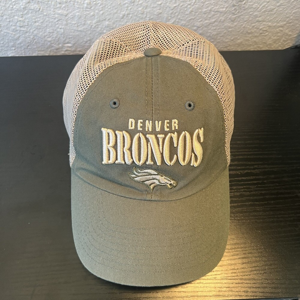 Denver Broncos NFL Green Snapback Trucker Hat OS Sport Cap