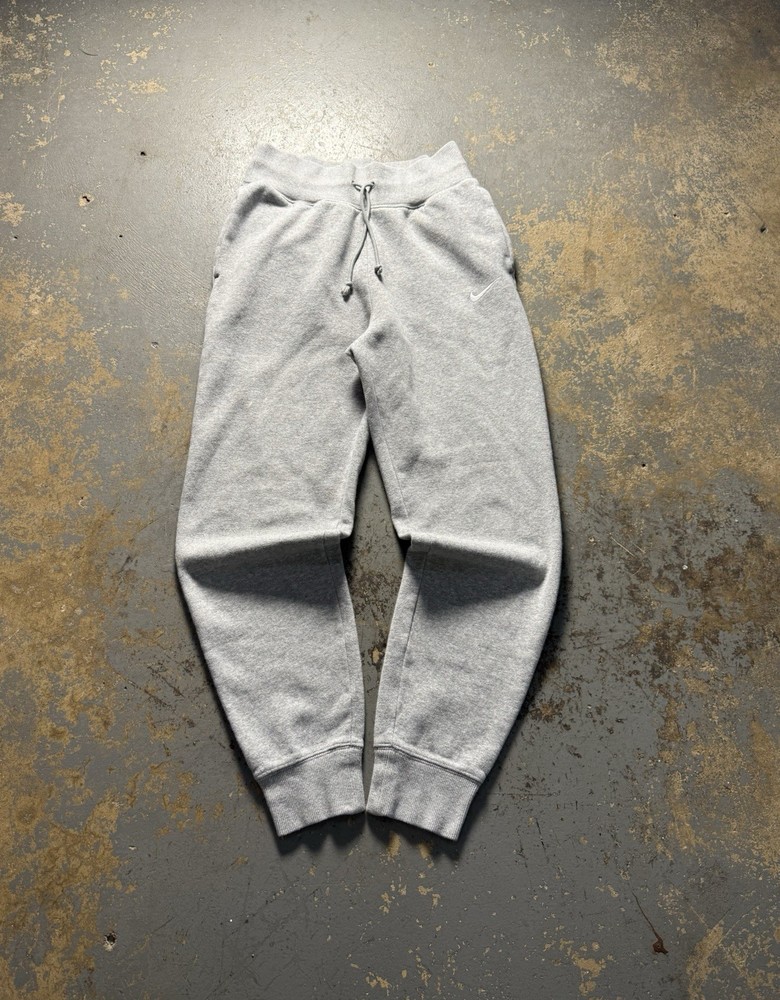 Vintage Nike Swoosh Y2K Grunge Gray Baggy Essential Jogger Sweatpants-Size S