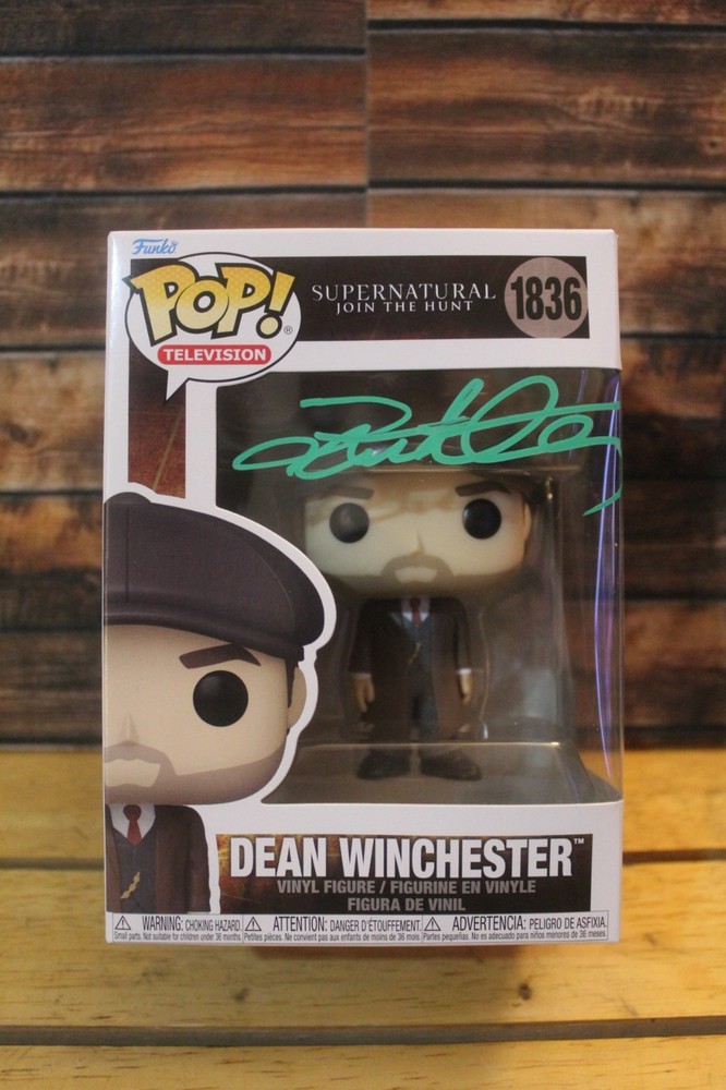 Signed Funko Pop #1836 - Supernatural - Dean Winchester - Jensen Ackles + COA