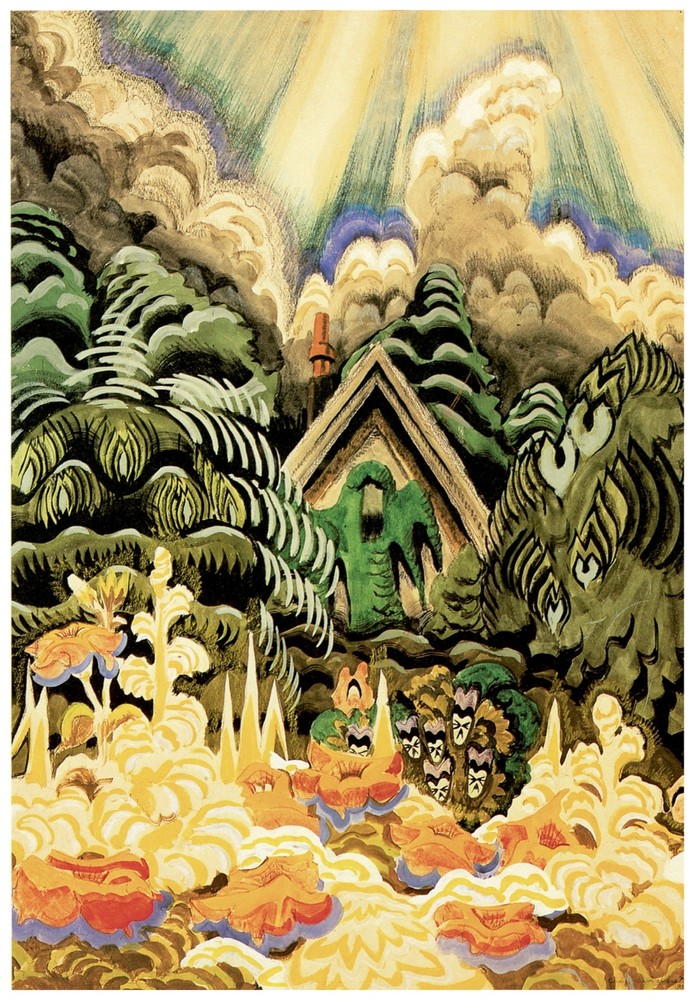 Decor Poster. Fine Graphic Art Design. Forest animated. Home Shop Wall Art. 1680