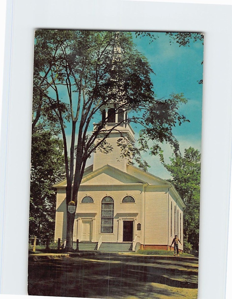 Postcard First Congregational Church Searsport Maine USA