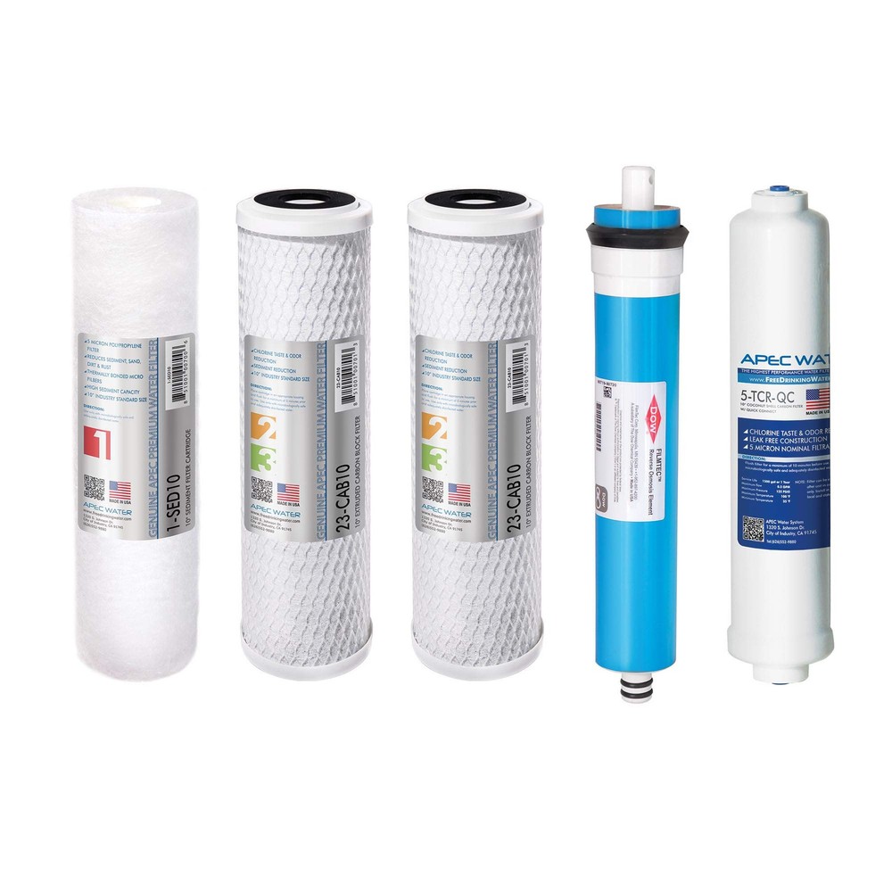 APEC FILTER-MAX90 US Made 90 GPD Complete Replacement Filter Set For ULTIMATE...