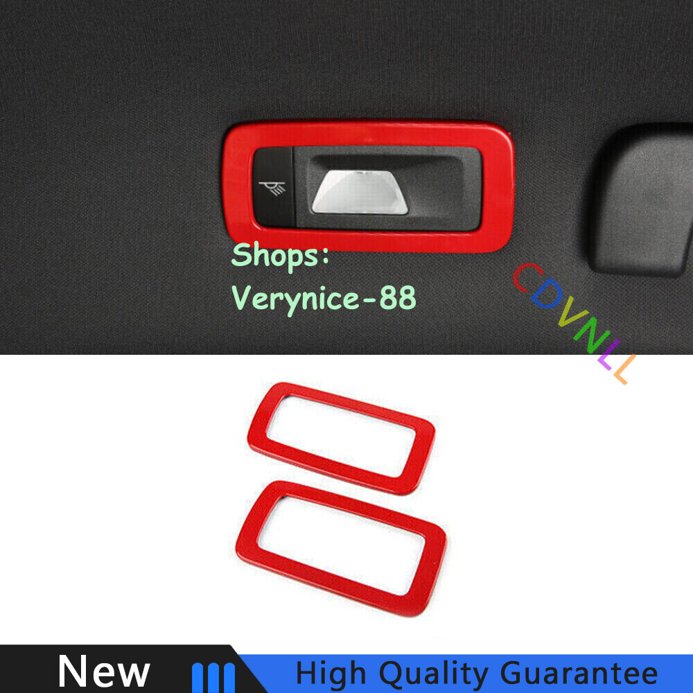 Fit For Porsche Macan 2015-18-2021 Bright Red Rear Reading Light Lamp Decor Trim