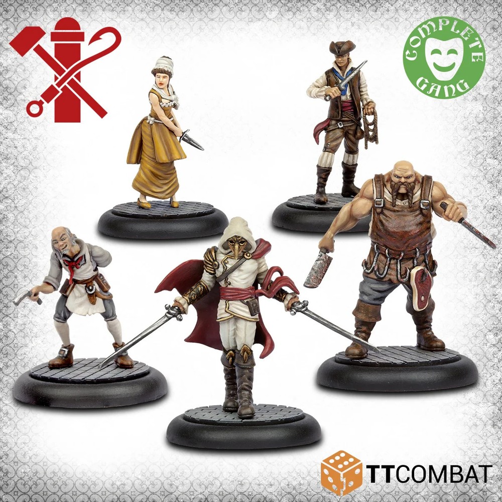 Carnevale: The Guild Starter Gang - 5 Resin Miniatures - SHIPS FROM FLORIDA