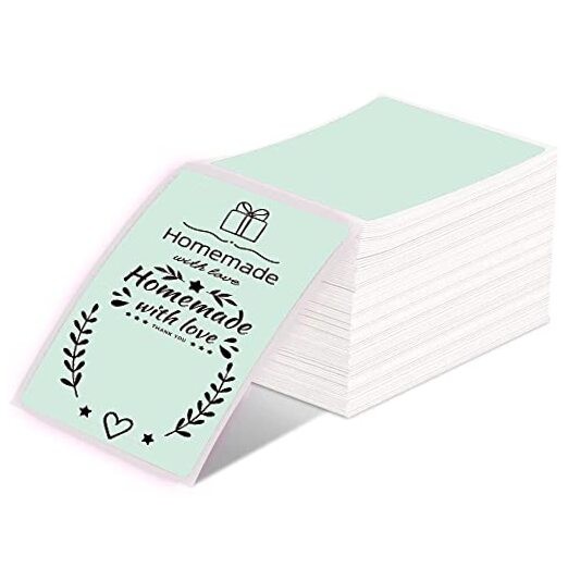 4x6 Shipping Labels for Thermal Printers 500PCS Eco-Friendly Green Mailing Labels