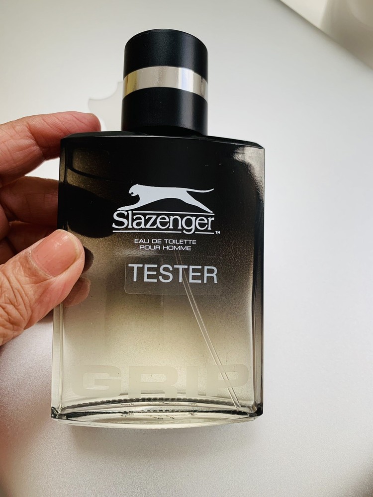 GRIP BY SLAZENGER EDT 3.3 Oz TESTER POUR HOMME RARE!! MI EU AS SHOWN Unboxed