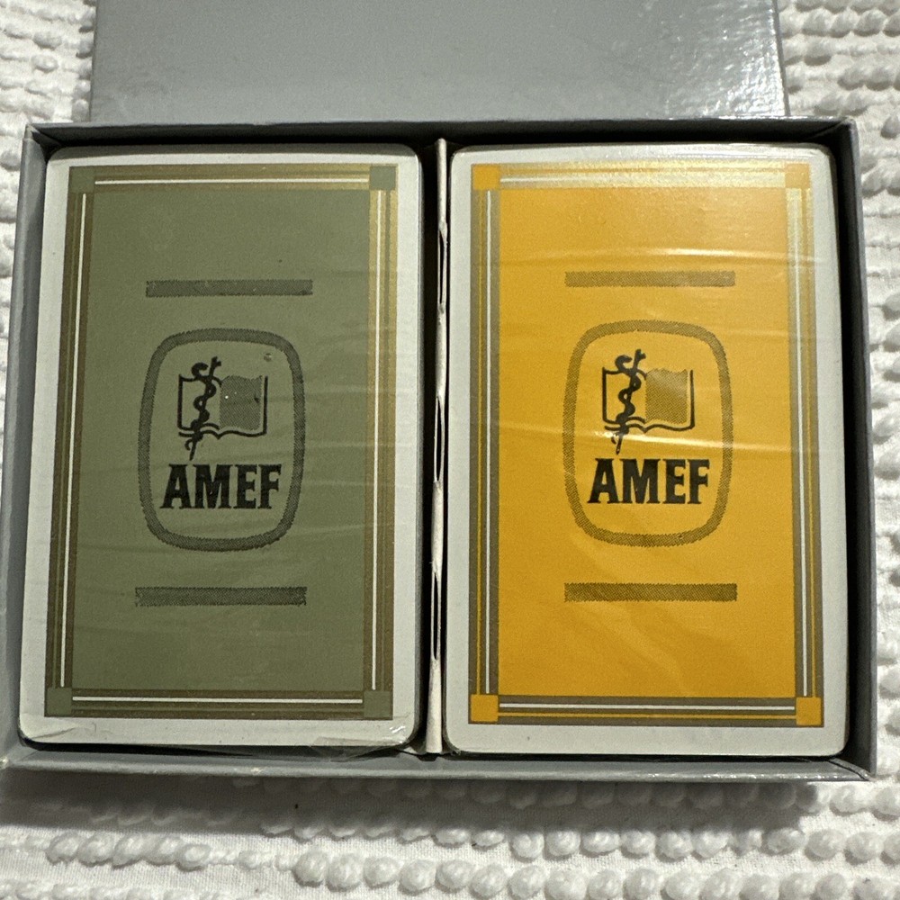 AMEF 2 Decks Of Playing Cards Sealed Academy Of Medicine Foundation Souvenir ￼-image