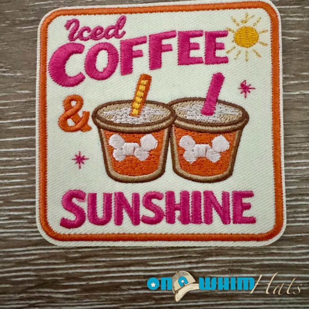 Iced Coffee and Sunshine Iron-On Patch