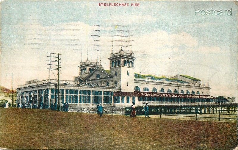 NJ, Atlantic City, New Jersey, Steeplechase Pier, Postmark 1911