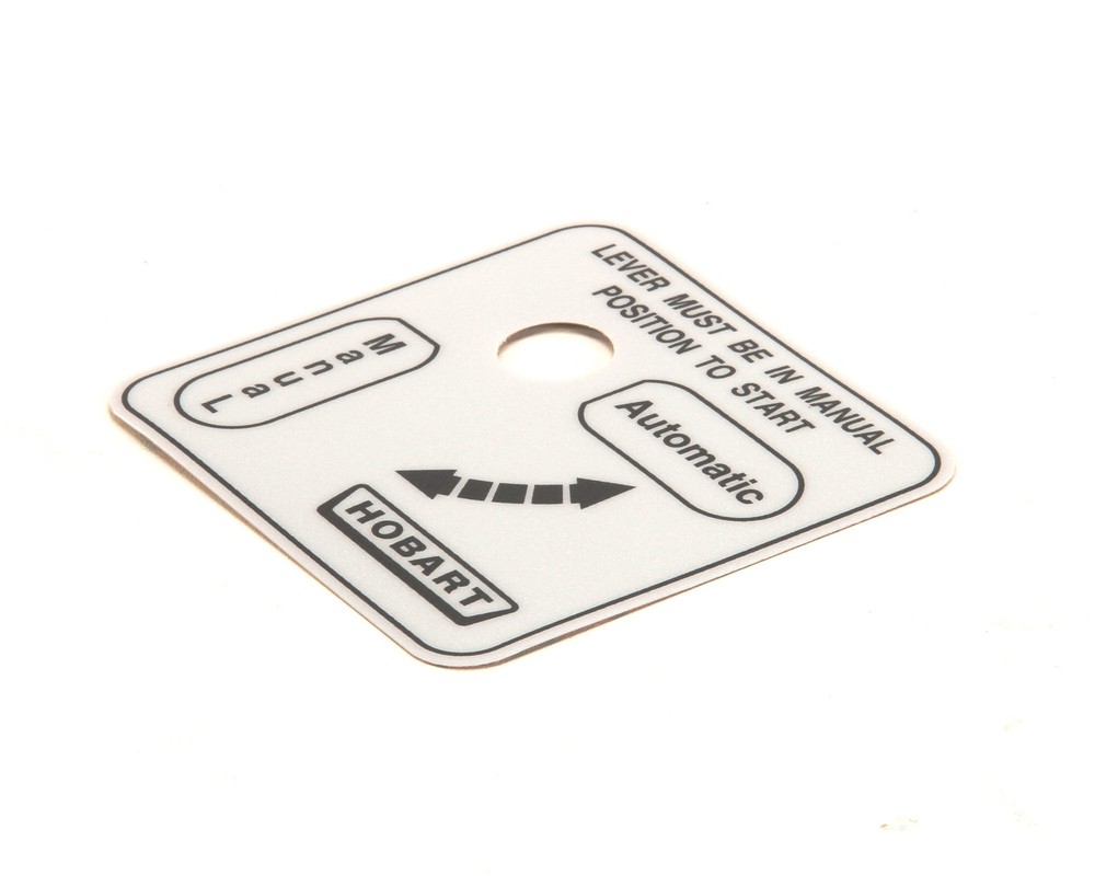 Hobart Label,Auto/Man (Domestic) 00-478274 - Free Shipping + Geniune OEM