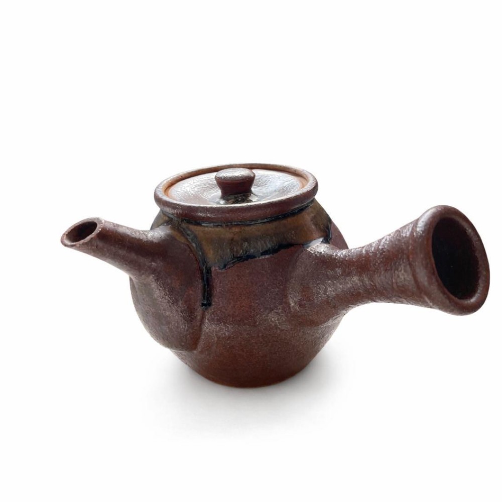Shigaraki Ware Teapot Tea Utensils Handmade Pottery Vintage Ceramic