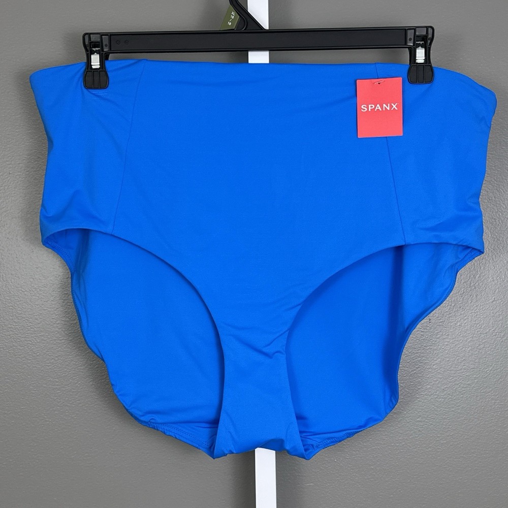 SPANX Coastal Blue Classic Brief Swim Bottoms Plus Size 3X New NWT 50125R