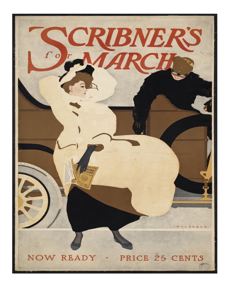 Vintage Scribner's Magazine Poster Wall Art - Elegant D�cor Home Decor