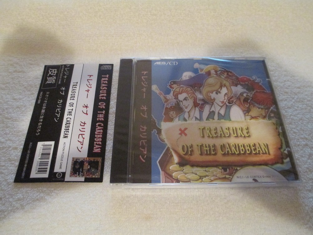TREASURES of the CARIBBEAN NEO GEO CD SNK NGCD NCI FACTORY SEALED NEW w/ SPINE