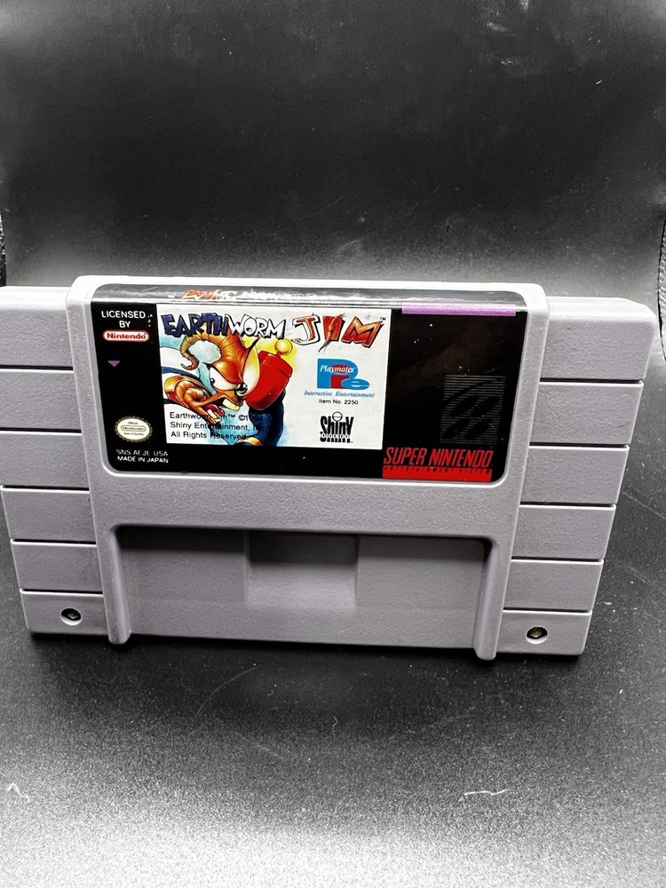 Earthworm Jim Super Nintendo SNES Cartridge Only Authentic Tested