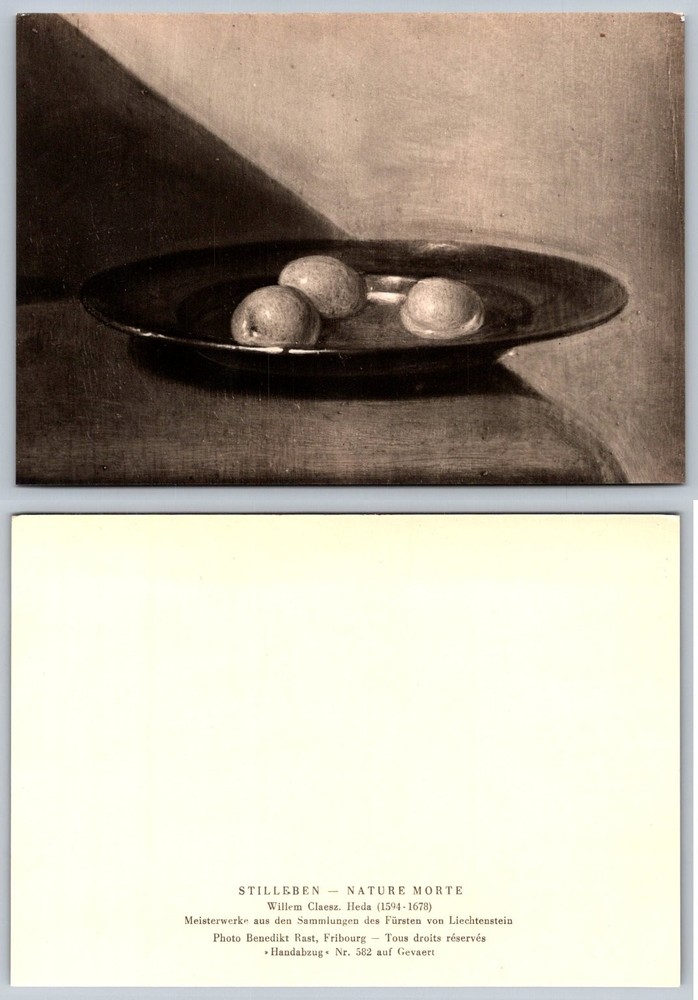 Willem Claesz Heda Still Life Painting Masterpiece Art Postcard Gevaert