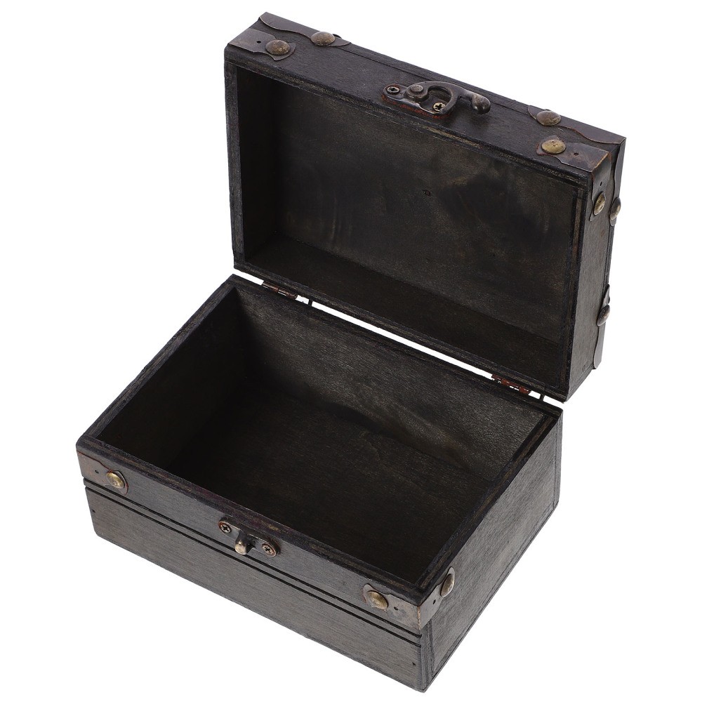 Vintage Jewelry Box with Lid - Wedding Keepsake Trinket Storage Case