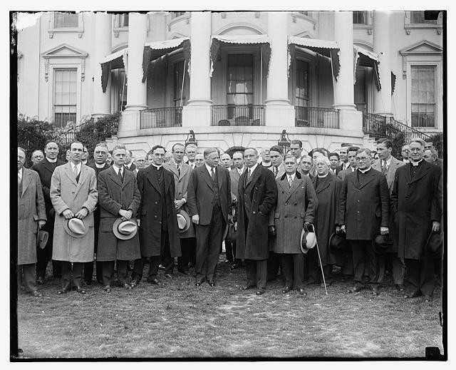 Photo:Pres. Herbert Hoover Group at White House