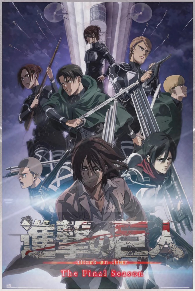 Attack On Titan The Final Season - Anime Poster (The Crew) (LAMINATED)