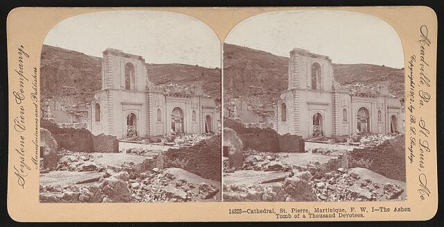 Cathedral, St. Pierre, Martinique, F. W. I., ashen tomb thousand devotees