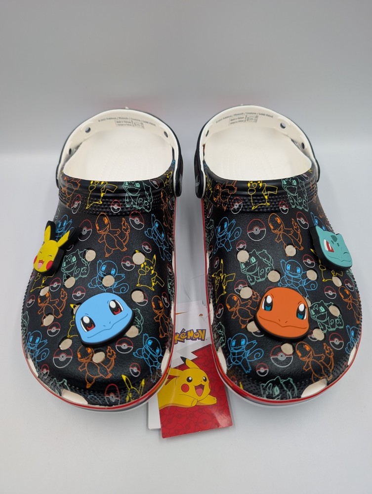 Crocs Classic Clogs Pokemon Starters NWT Size 9