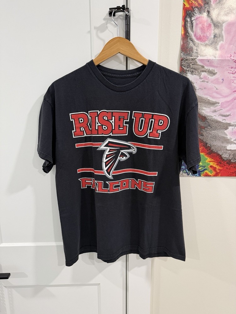 Vintage 2000s NFL Atlanta Falcons ‘Rise Up’ T Shirt Football Size Large