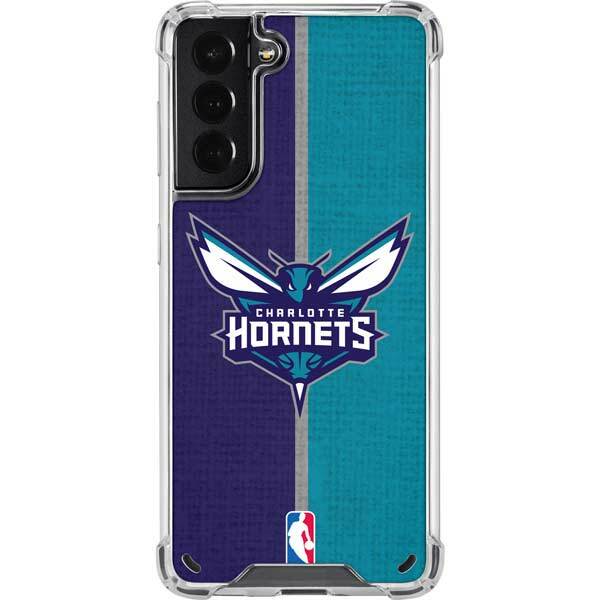NBA Charlotte Hornets Galaxy S21 5G Clear Case - Charlotte Hornets Canvas