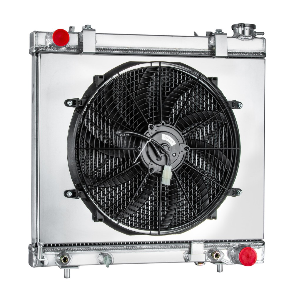 3-Row Radiator with Shroud Fan for 05-12 Dodge Dakota & 06-09 Mitsubishi Raider 4.7L AT
