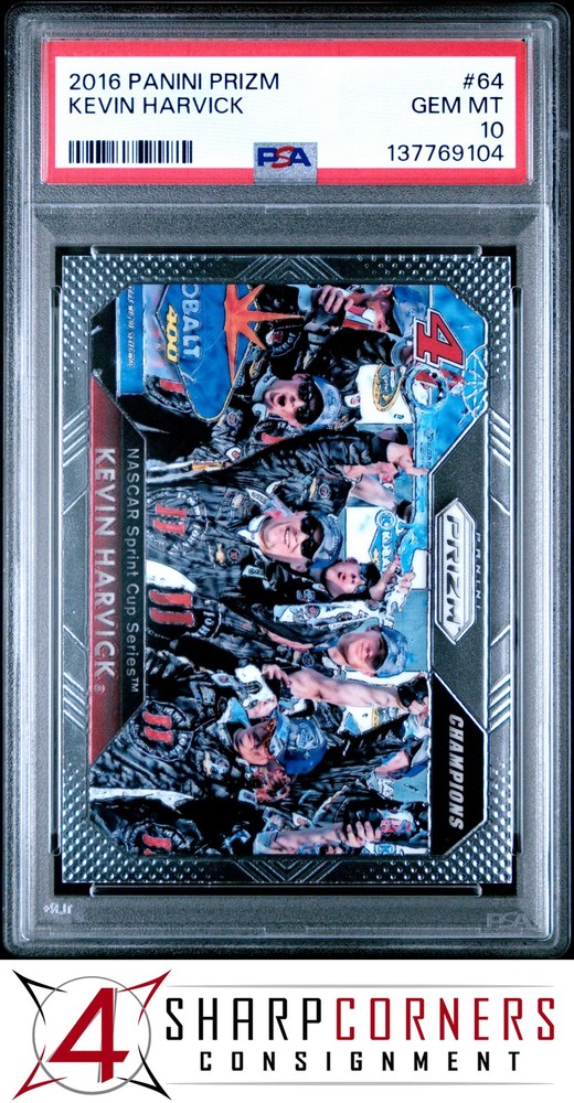 2016 Panini Prizm #64 Kevin Harvick Pop 1 Psa 10Set builders paradise - improve your registry!