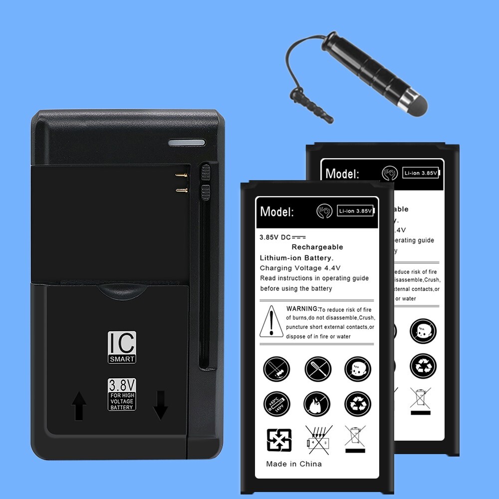 2X 6820mAh Grade A+ Battery USB/AC Charger Styli for Samsung Galaxy S5 SM-S903VL-image