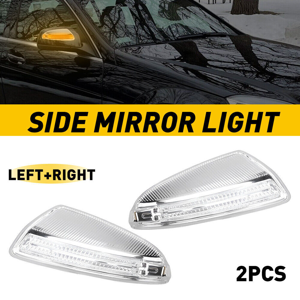 L&R Side Mirror Turn Signal Lamp FIT Mercedes Benz C250 C300 C350 C63 AMG 08-15